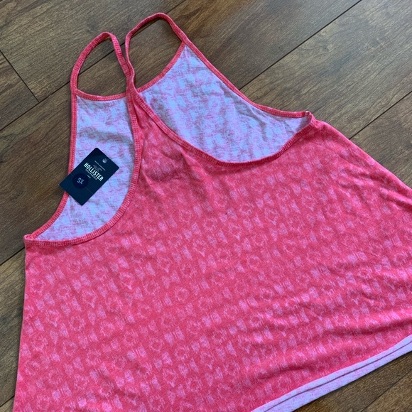 NWT Hollister Pink Racer Back Cropped Tank Top - Picture 8 of 8